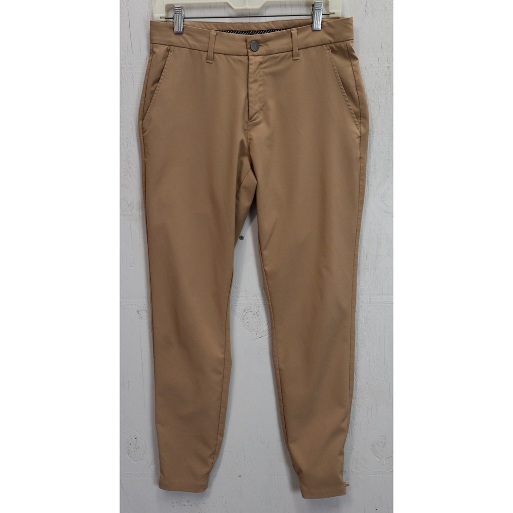 Womens Primo Golf Pants Size 10 Regular Brown Joggers Ankle Zip